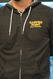 Garvies Point Craft Brewery Heather Charcoal Lightweight Zip-up Hoodie