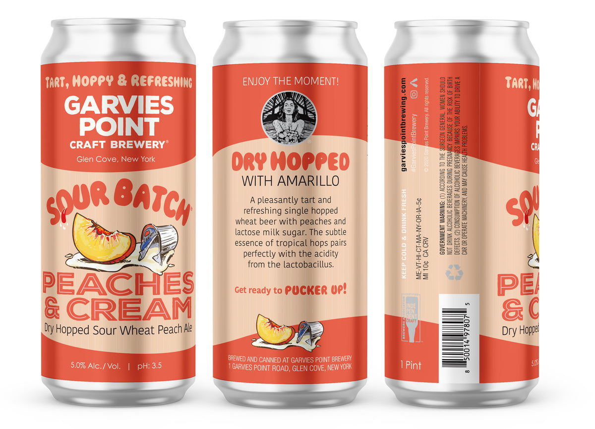 Sour Batch Peaches & Cream – garviespointbrewery