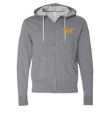 Garvies Point Craft Brewery Gunmetal Heather Lightweight Zip-up Hoodie