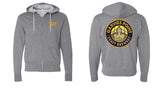 Garvies Point Craft Brewery Gunmetal Heather Lightweight Zip-up Hoodie