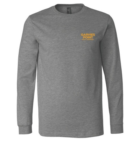 Long Sleeve T-Shirt w/ Logo -Deep Heather Grey