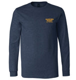Long Sleeve T-Shirt w/ Logo - Heather Navy