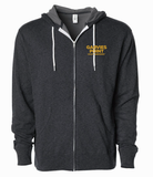 Garvies Point Craft Brewery Heather Charcoal Lightweight Zip-up Hoodie