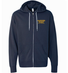 Garvies Point Craft Brewery Slate Blue Lightweight Zip-up Hoodie