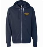 Garvies Point Craft Brewery Slate Blue Lightweight Zip-up Hoodie